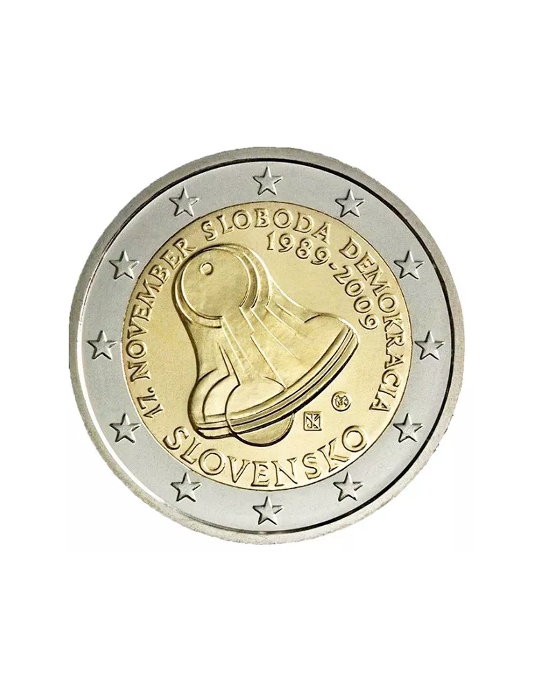 2 EURO COMMEMORATIVE 2009 : SLOVAQUIE (20e anniversaire de la Révolution de velours)