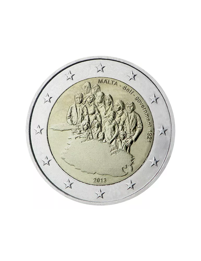 2 EURO COMMEMORATIVE 2013 : MALTE (Constitution du gouvernement autonome de 1921)