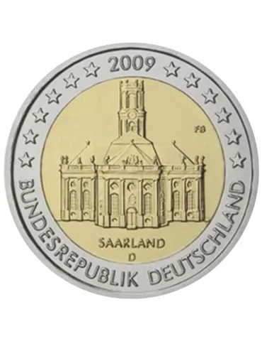 2 EURO COMMEMORATIVE 2009 ALLEMAGNE (Présidence de la Sarre au Bundesrat)