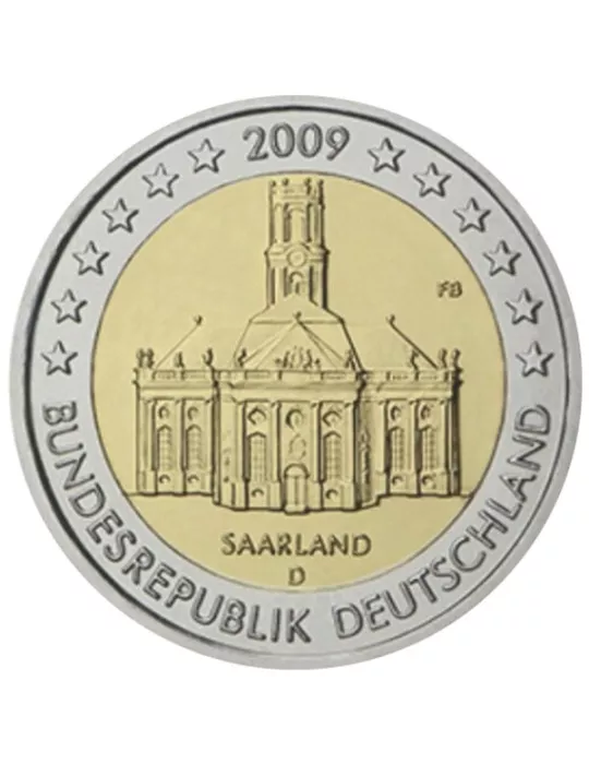 2 EURO COMMEMORATIVE 2009 ALLEMAGNE (Présidence de la Sarre au Bundesrat)