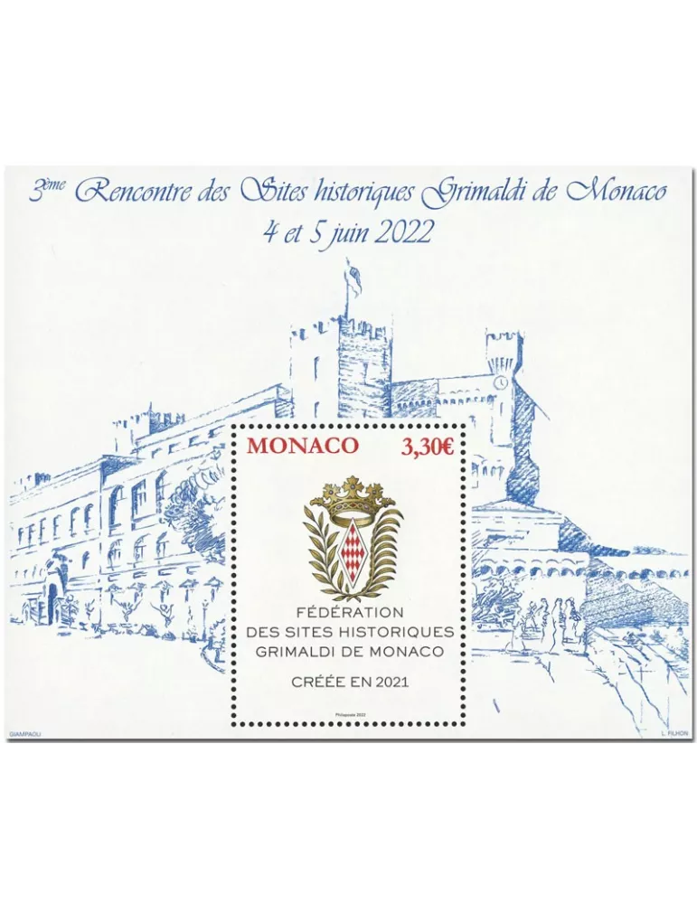 n° F3335 - Timbre MONACO Poste