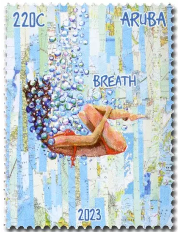 n° 1139/1142 - Timbre ARUBA Poste 2