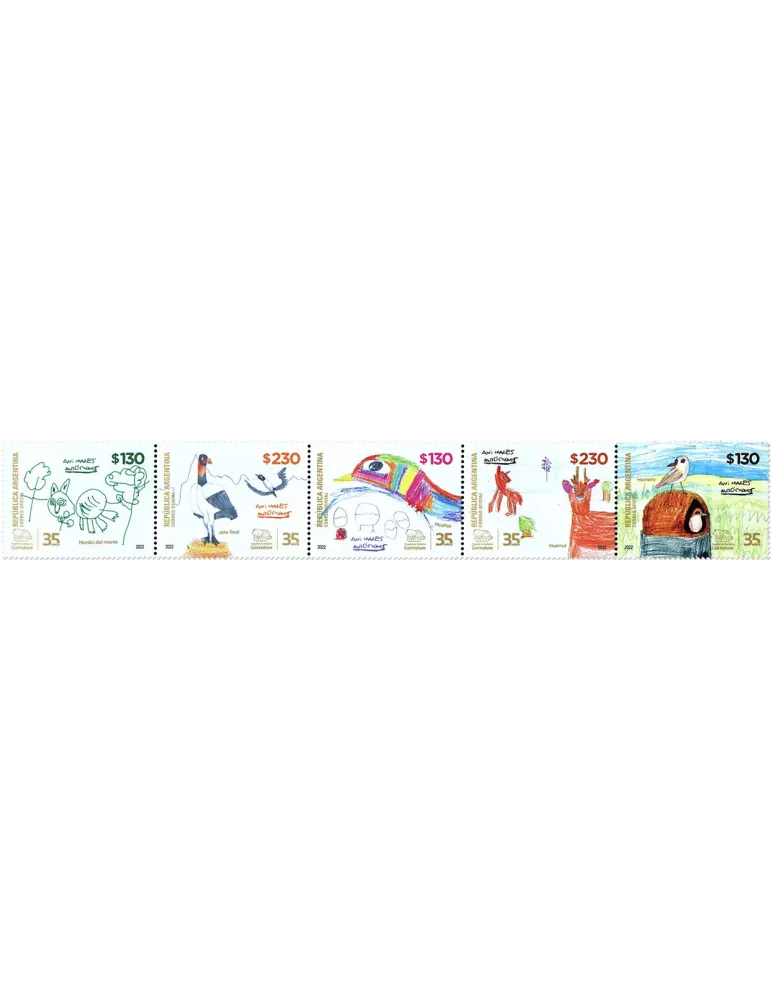 n° 3282/3286 - Timbre ARGENTINE Poste