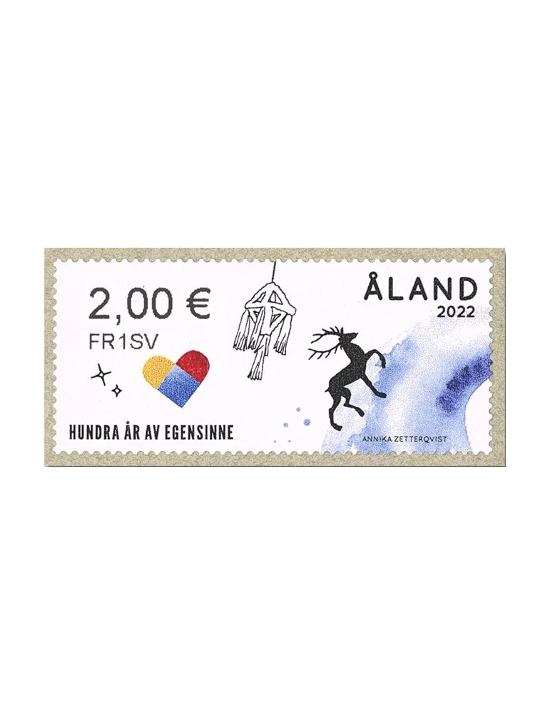 n° 43/46 - Timbre ALAND Timbres de distributeurs