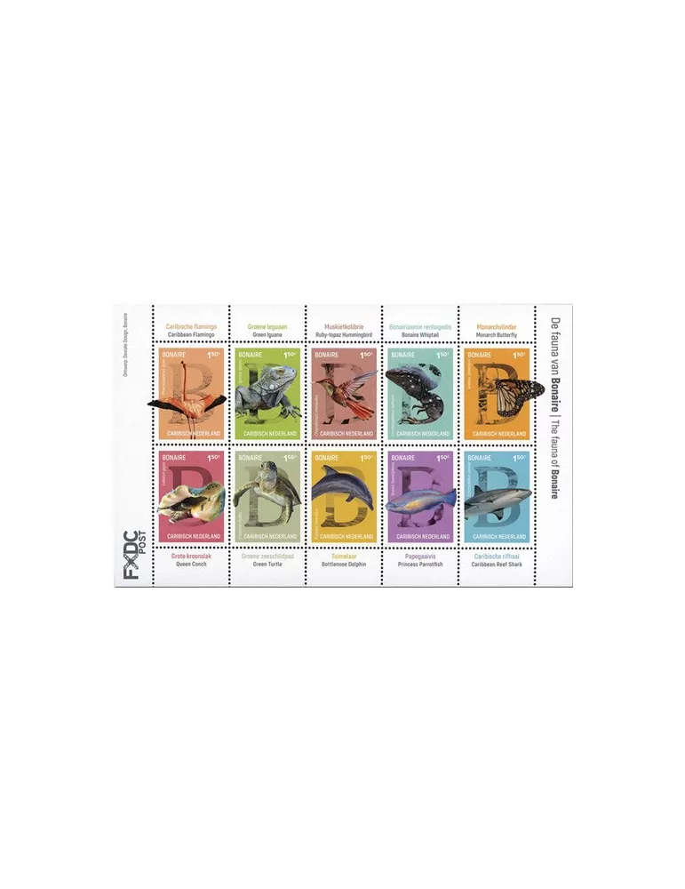 n° 203/212 - Timbre BONAIRE Poste