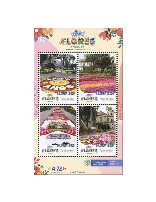 n° 2375/2378 - Timbre COLOMBIE Poste