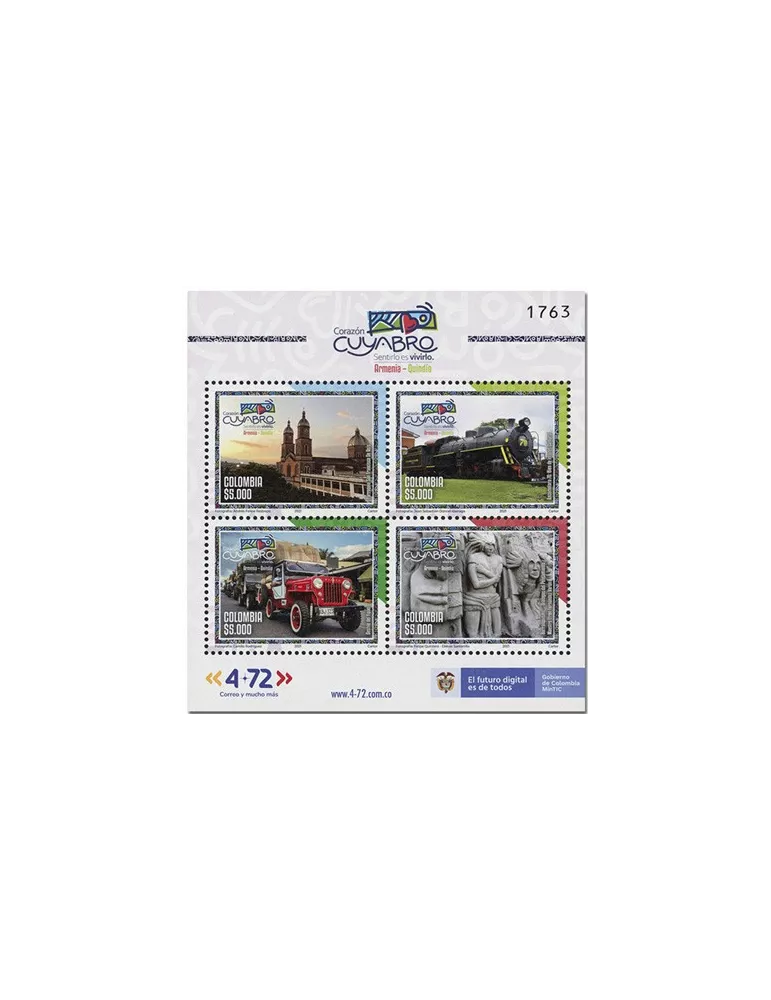 n° 2399/2402 - Timbre COLOMBIE Poste