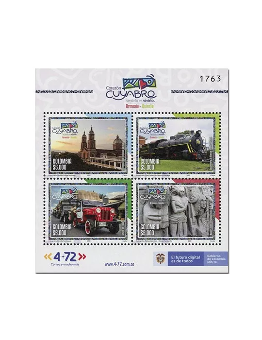 n° 2399/2402 - Timbre COLOMBIE Poste