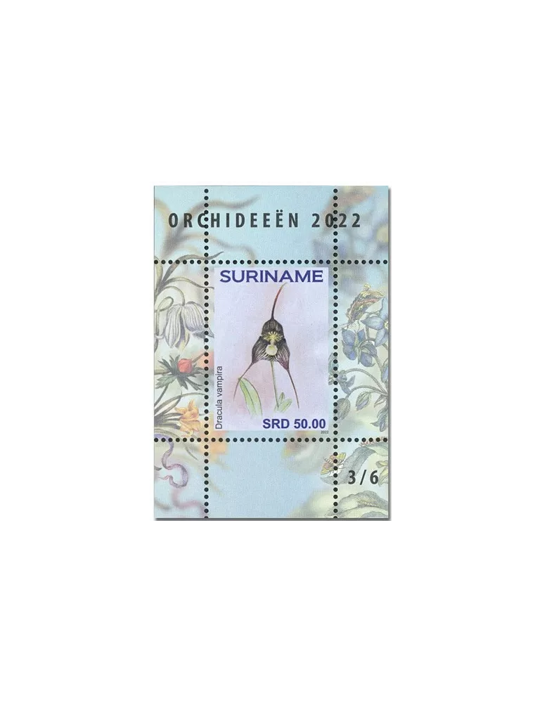 n° 189 à 194 - Timbre SURINAM Blocs et feuillets