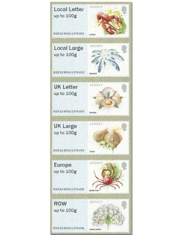 n° 65/70 - Timbre JERSEY Timbres de distributeurs