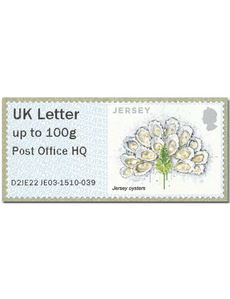 n° 65b/70b - Timbre JERSEY Timbres de distributeurs