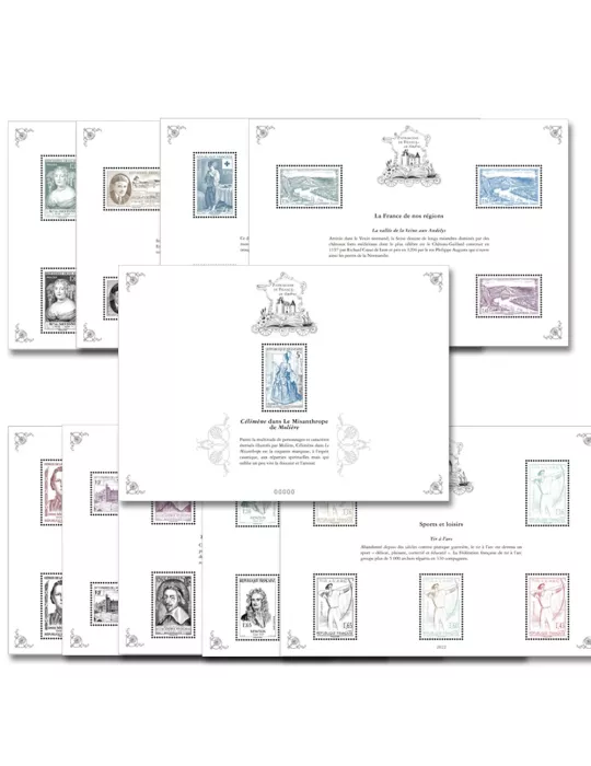 Blocs PATRIMOINE DE FRANCE EN TIMBRES (2022)