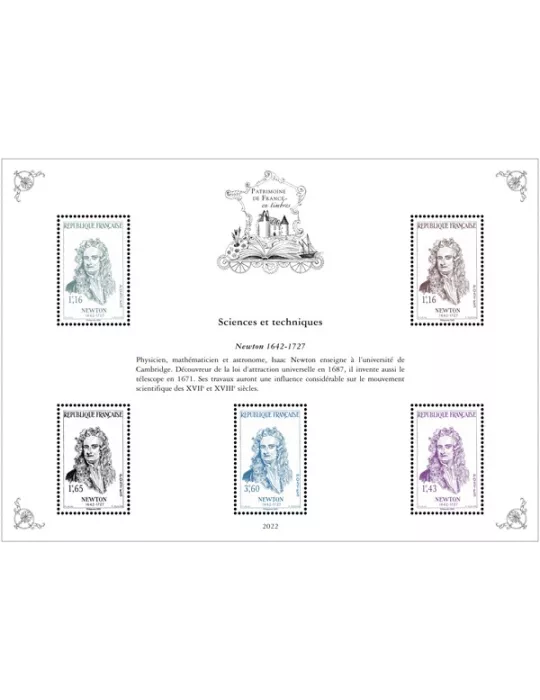 Blocs PATRIMOINE DE FRANCE EN TIMBRES (2022)