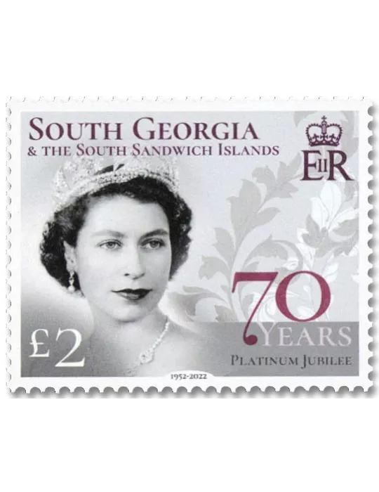 n° 784/785 - Timbre GEORGIE DU SUD Poste