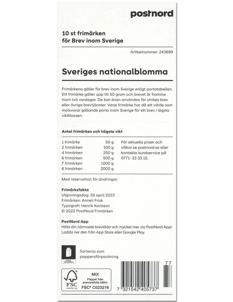 n° C3402 - Timbre SUEDE Carnets