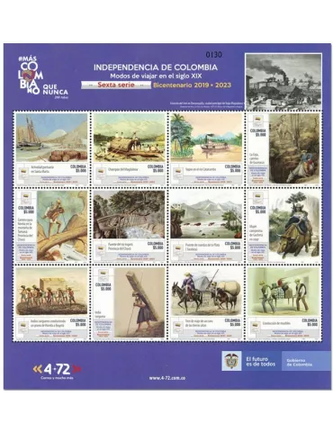 n° 2219/2230 - Timbre COLOMBIE Poste