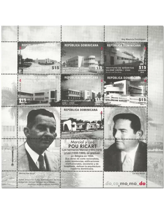 n° 2234/2239 - Timbre DOMINICAINE Poste