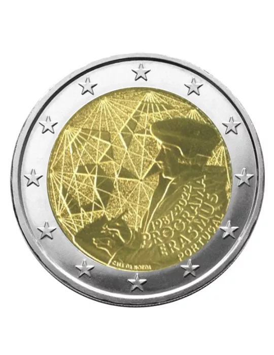 2 EURO COMMEMORATIVE 2022 : PORTUGAL (35 Ans du Programme Erasmus)