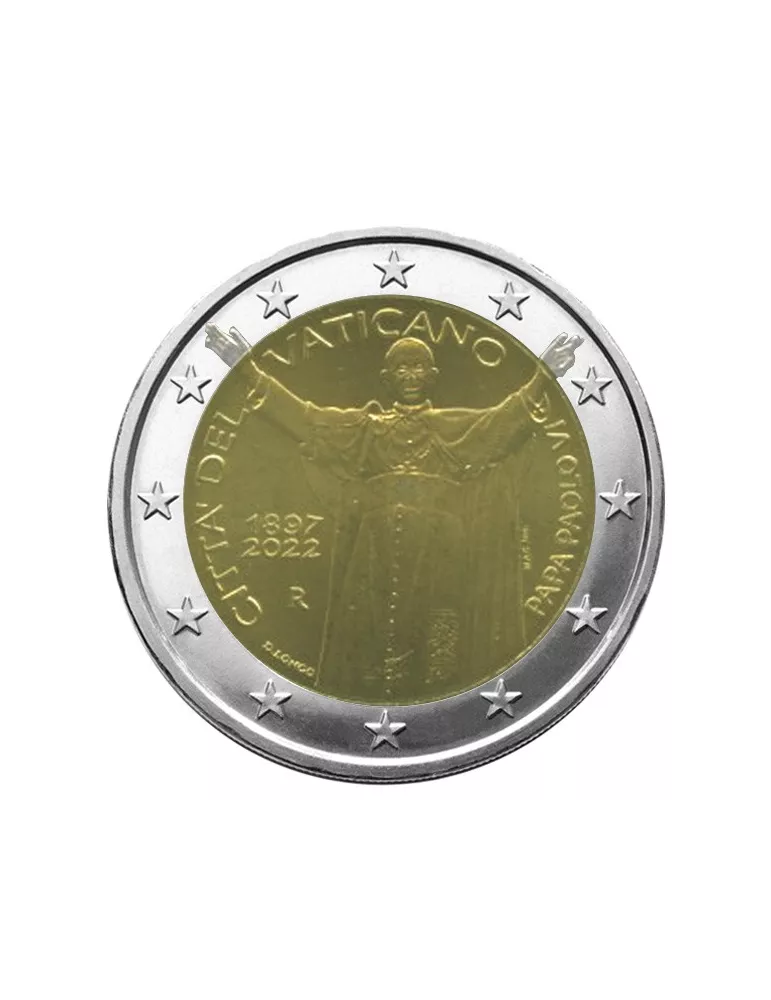 BU : 2 EURO COMMEMORATIVE 2022 : VATICAN (125 ans de la naissance du pape Paul VI)