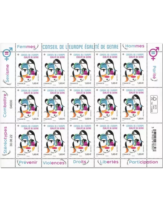 n° F3 - Timbre France Feuillets de France (Service n° 182)