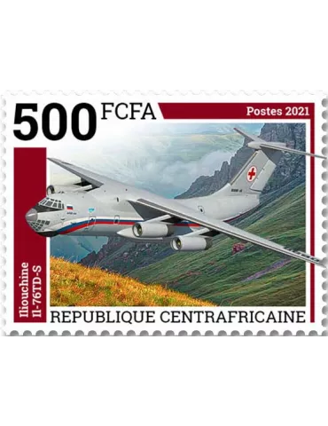 n° 8498/8501 - Timbre CENTRAFRIQUE Poste 2