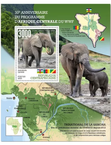 n° 1687 - Timbre CENTRAFRIQUE Blocs et feuillets