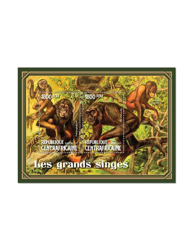 n° 1794 - Timbre CENTRAFRIQUE Blocs et feuillets