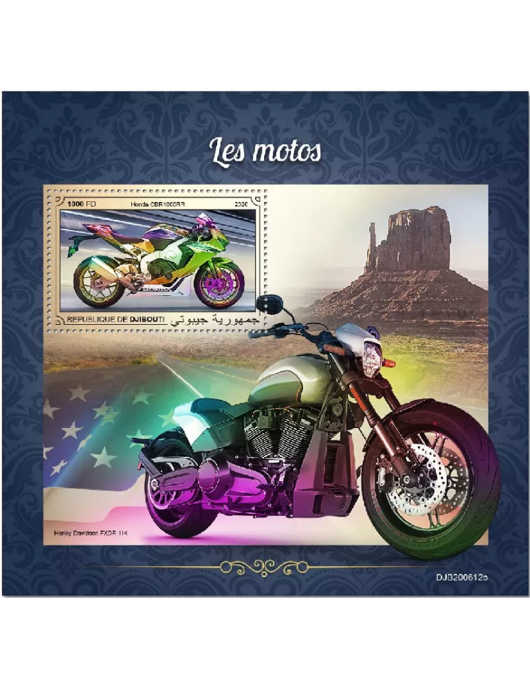 n° 650F - Timbre DJIBOUTI Blocs et feuillets