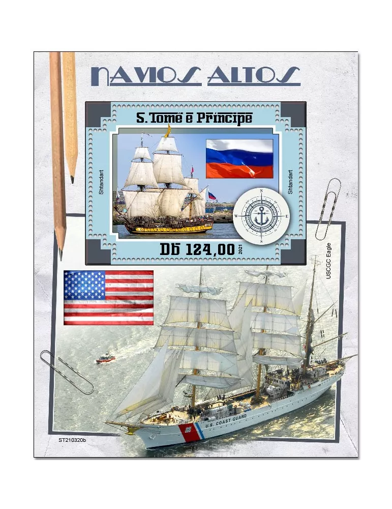 n° 1541 - Timbre SAINT-THOMAS ET PRINCE Blocs et feuillets