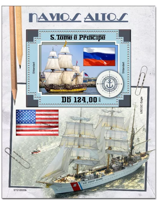 n° 1541 - Timbre SAINT-THOMAS ET PRINCE Blocs et feuillets