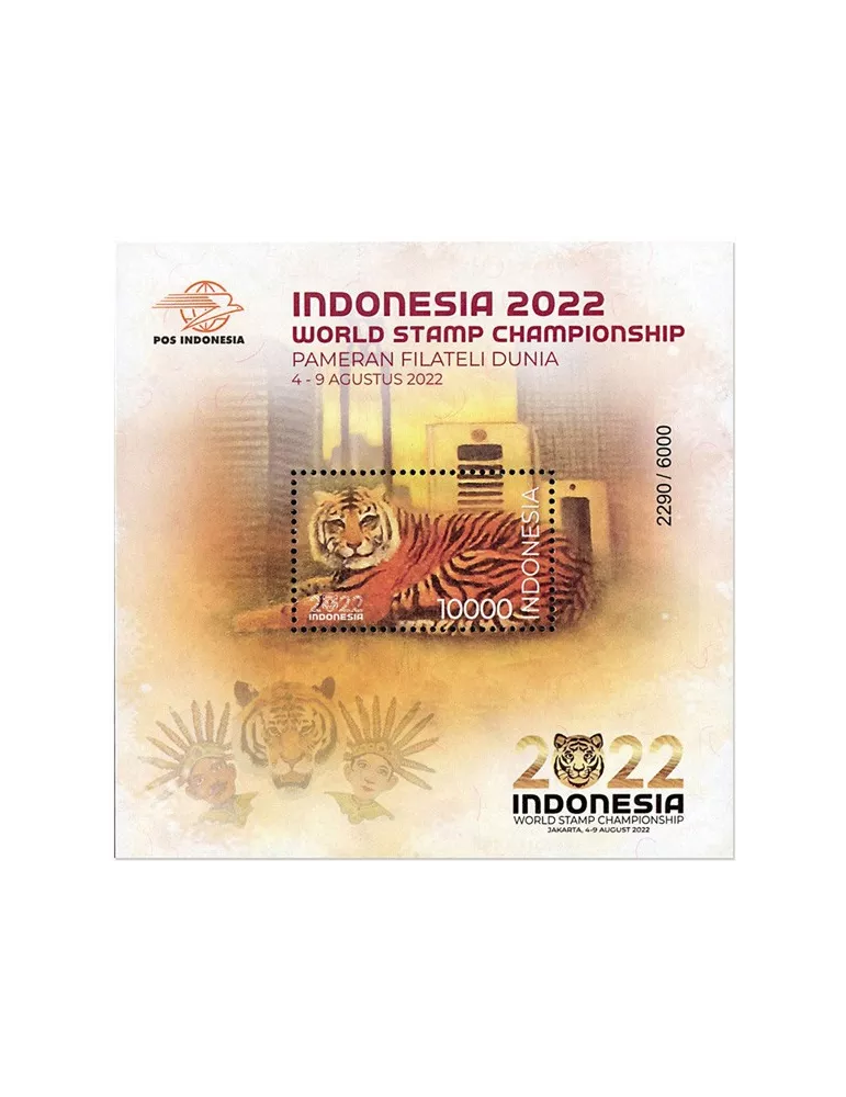 n° 371/369 et les 3 n° 369A à 371A - Timbre INDONESIE Blocs et feuillets