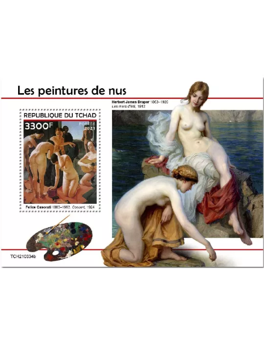 n° 650 - Timbre TCHAD Blocs et feuillets