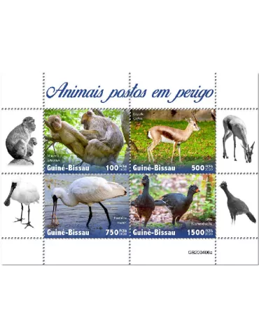 n° 8697/8700 - Timbre GUINEE-BISSAU Poste