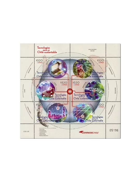 n° 2197/2202 - Timbre CHILI Poste