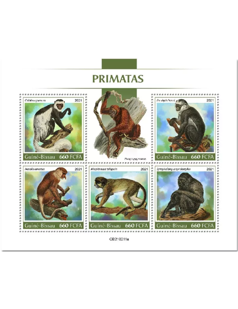 n° 9113/9117 - Timbre GUINEE-BISSAU Poste