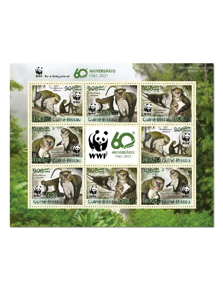 n° 9244/9247 - Timbre GUINEE-BISSAU Poste