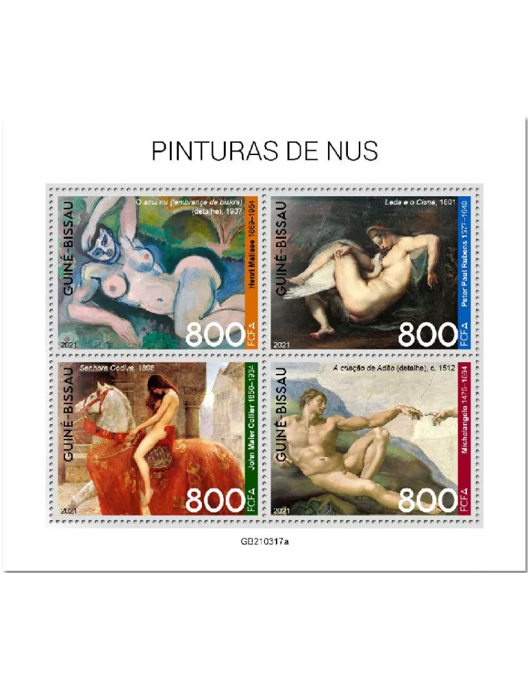 n° 9337/9340 - Timbre GUINEE-BISSAU Poste