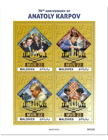 n° 7561/7564 - Timbre MALDIVES Poste