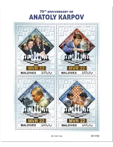 n° 7565/7568 - Timbre MALDIVES Poste