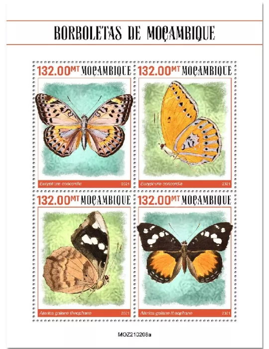 n° 9163/9166 - Timbre MOZAMBIQUE Poste