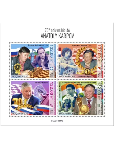 n° 9187/9190 - Timbre MOZAMBIQUE Poste