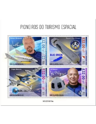 n° 9202/9204 - Timbre MOZAMBIQUE Poste