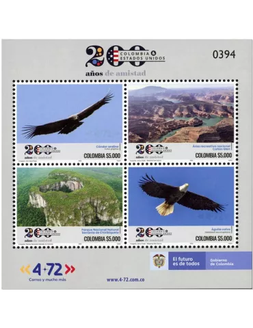 n° 2467/2470 - Timbre COLOMBIE Poste