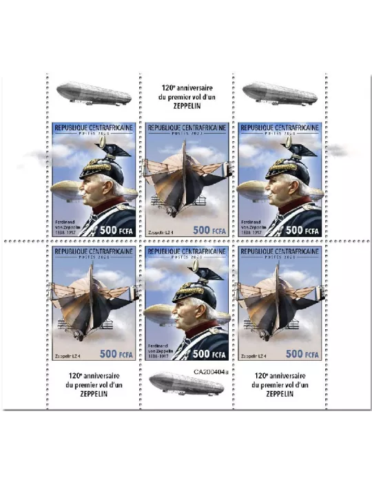 n° 6939/6944 - Timbre CENTRAFRIQUE Poste