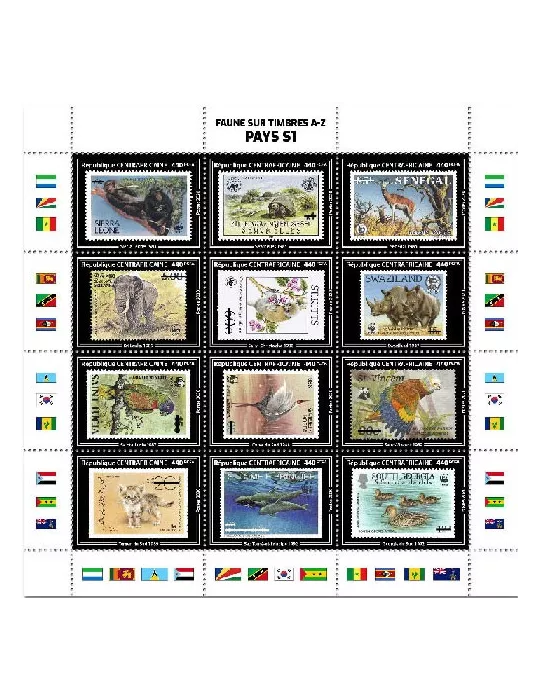 n° 6987/6998 - Timbre CENTRAFRIQUE Poste