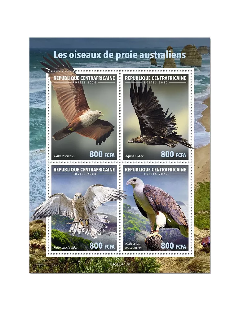 n° 7011/7014 - Timbre CENTRAFRIQUE Poste
