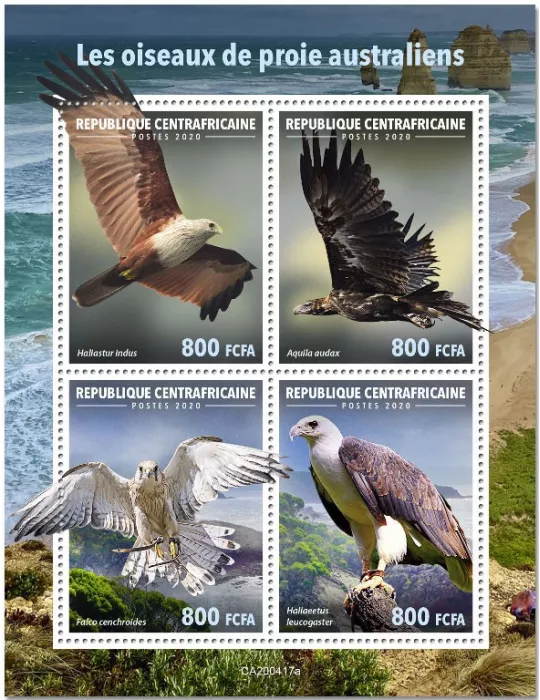 n° 7011/7014 - Timbre CENTRAFRIQUE Poste