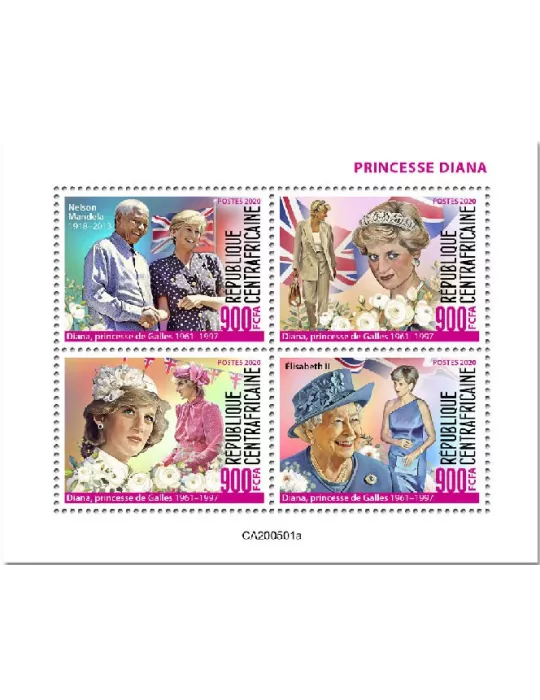 n° 7044/7047 - Timbre CENTRAFRIQUE Poste