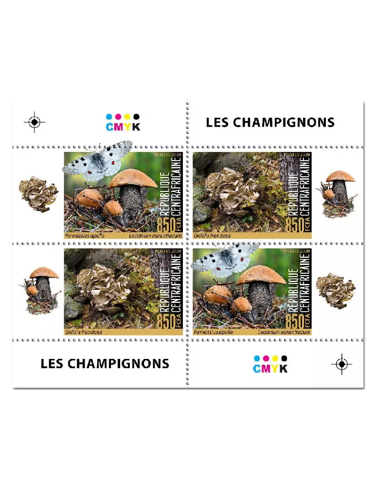 n° 7084/7091 - Timbre CENTRAFRIQUE Poste