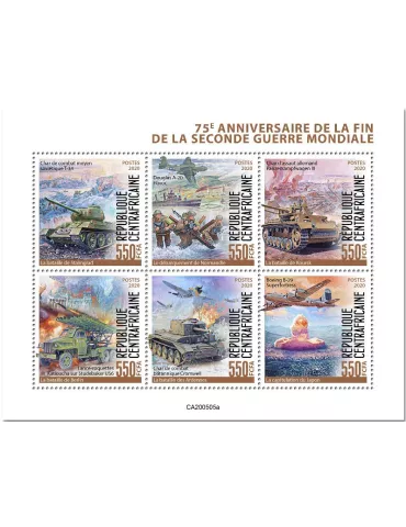 n° 7092/7097 - Timbre CENTRAFRIQUE Poste